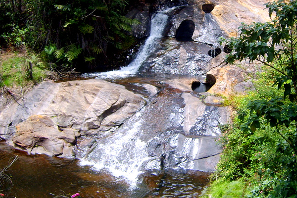 building earth - waterfall in Tanzania